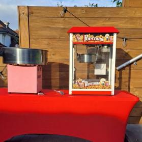 popcorn en suikerspin